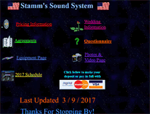 Tablet Screenshot of djstamm.com